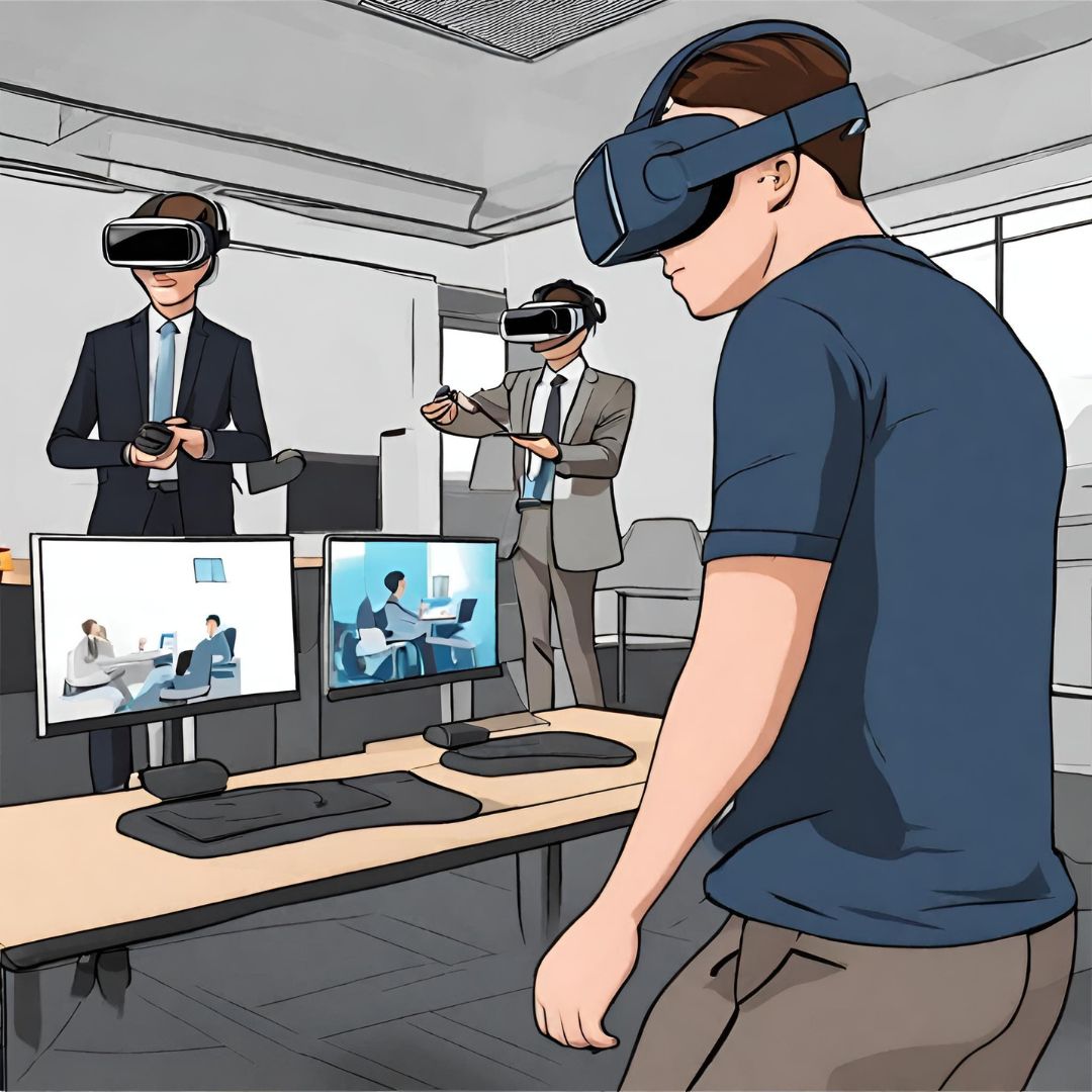 Virtual reality training for companies