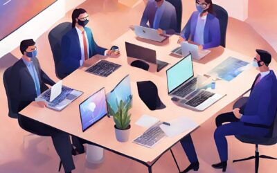 Metaverse virtual corporate meetings