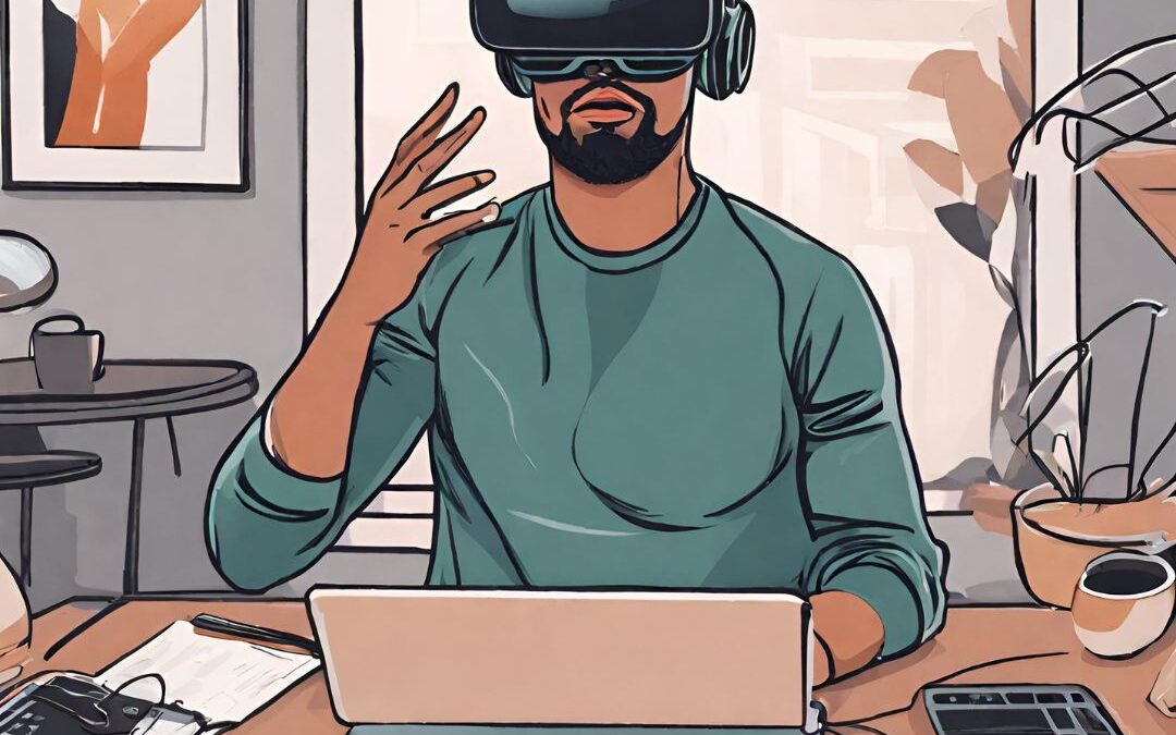 Virtual reality for remote work